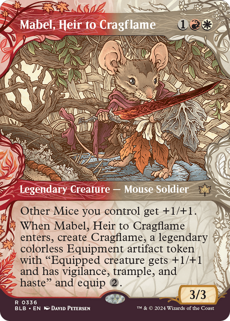 Mabel, Heir to Cragflame (Showcase) (336) Foil - Bloomburrow