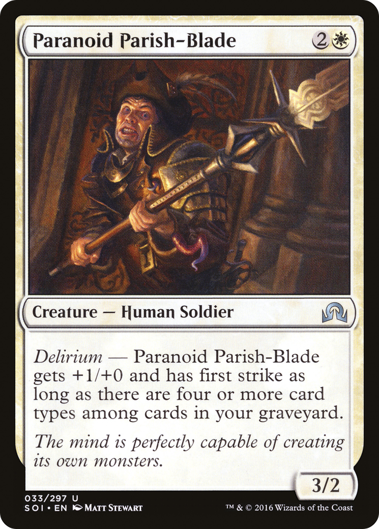 Paranoid Parish-Blade (033) Foil - Shadows over Innistrad