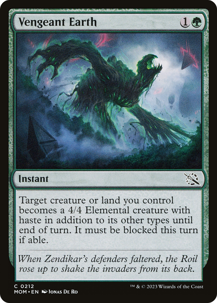 Vengeant Earth (212) Foil - March of the Machine