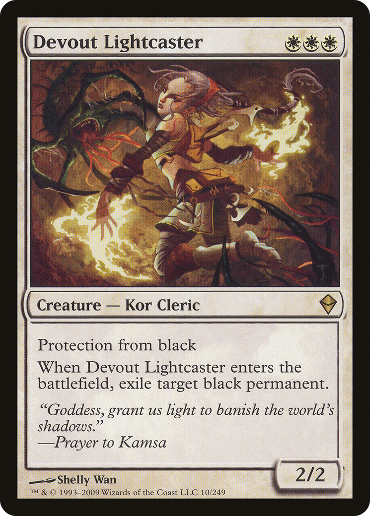 Devout Lightcaster (010) Foil - Zendikar