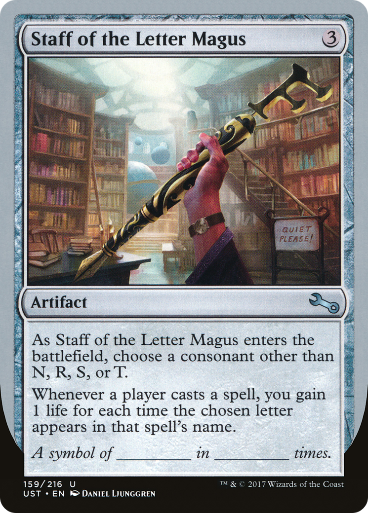 Staff of the Letter Magus (159) - Unstable