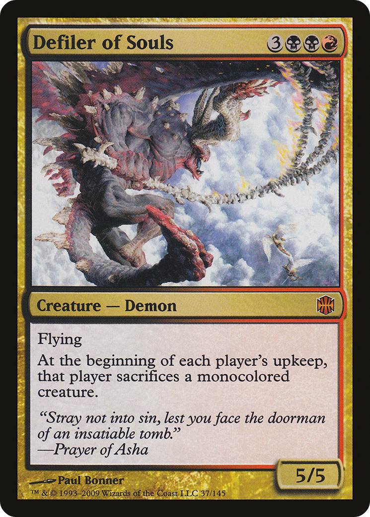 Defiler of Souls (037) Foil - Alara Reborn