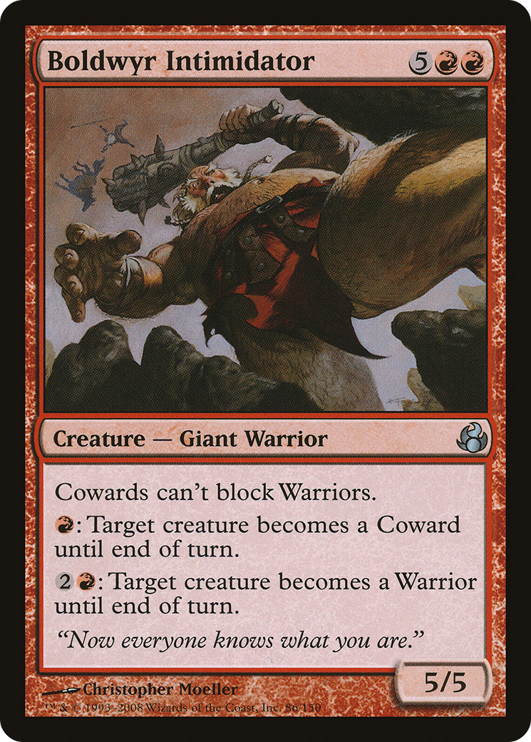 Boldwyr Intimidator (086) Foil - Morningtide