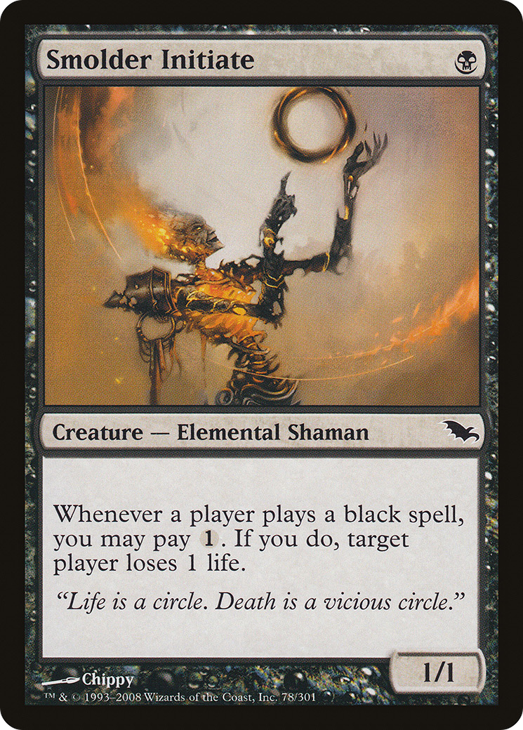 Smolder Initiate (078) Foil - Shadowmoor
