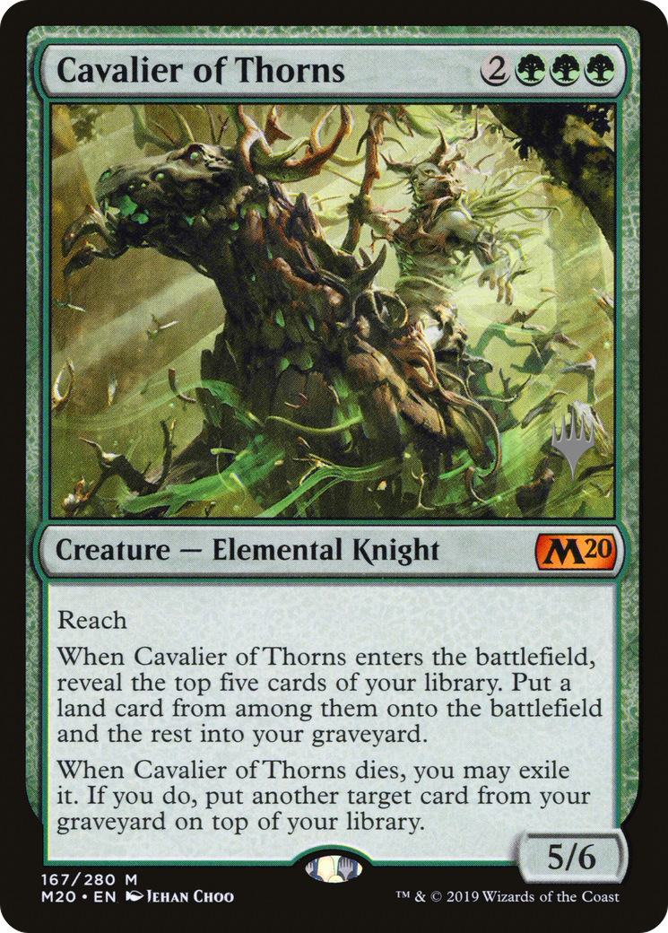 Cavalier of Thorns (167p) Foil - Core Set 2020 Promos