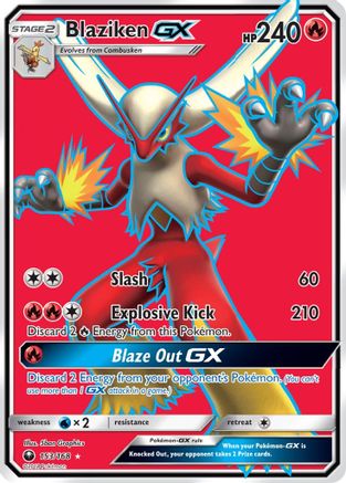 Blaziken GX (Full Art) (153) Holofoil - Celestial Storm