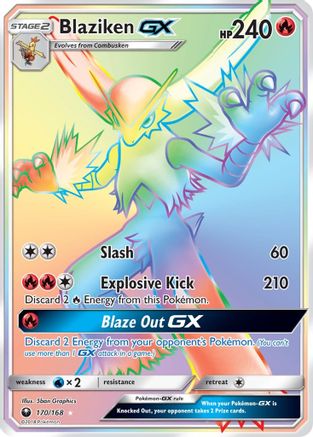 Blaziken GX (Secret) (170) Holofoil - Celestial Storm