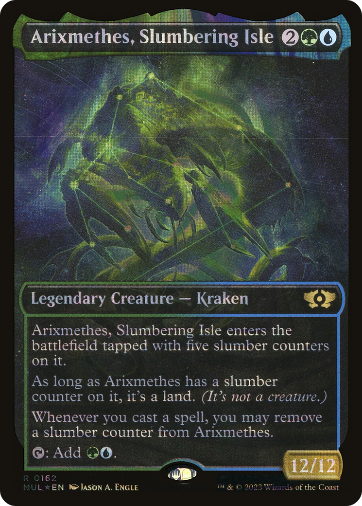 Arixmethes, Slumbering Isle (Showcase) (162) Foil - Multiverse Legends