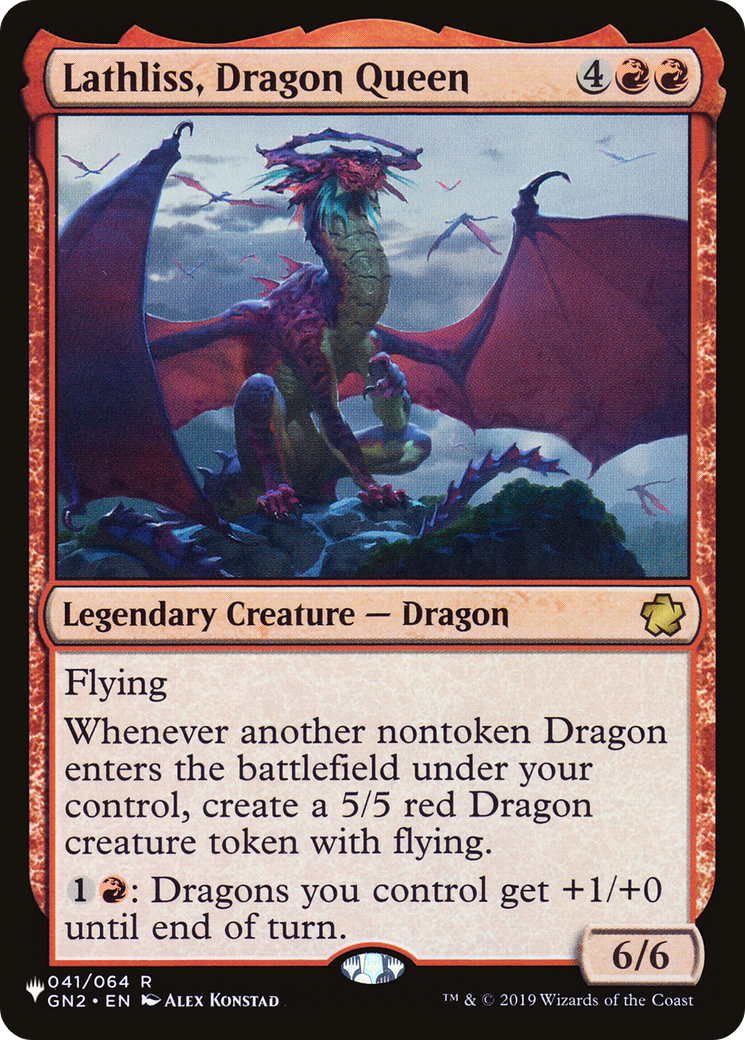Lathliss, Dragon Queen (GN2-41) - The List