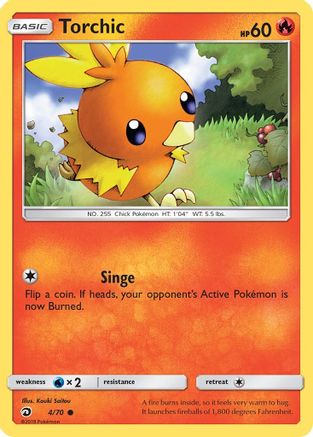 Torchic (4) Reverse Holofoil - Dragon Majesty