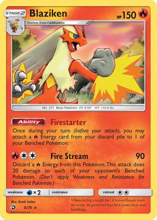 Blaziken (6) Holofoil - Dragon Majesty