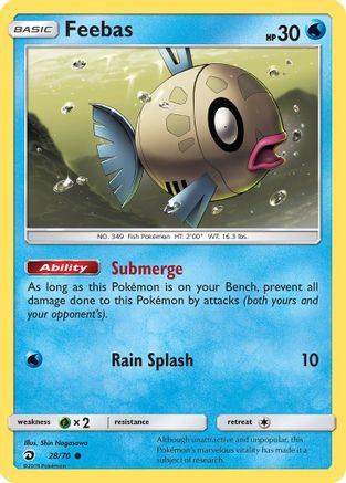 Feebas (28) Reverse Holofoil - Dragon Majesty