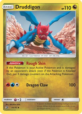 Druddigon (45) Reverse Holofoil - Dragon Majesty