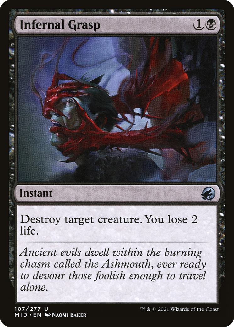 Infernal Grasp (107) Foil - Innistrad: Midnight Hunt