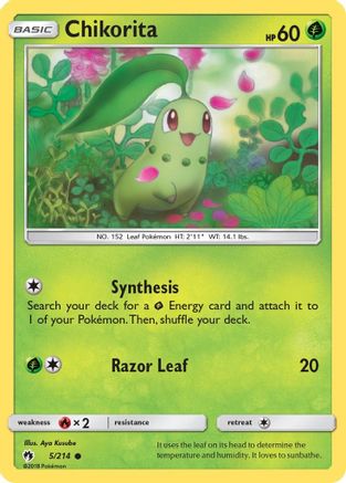 Chikorita (5) Reverse Holofoil - Lost Thunder