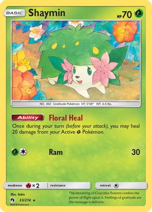 Shaymin (33) Reverse Holofoil - Lost Thunder
