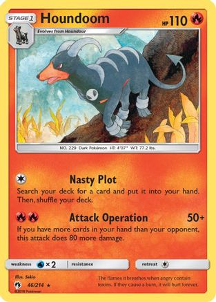 Houndoom (46) Reverse Holofoil - Lost Thunder