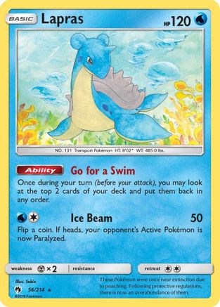 Lapras (56) Reverse Holofoil - Lost Thunder