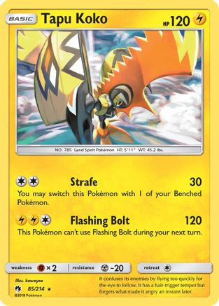 Tapu Koko (85) Reverse Holofoil - Lost Thunder