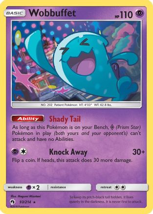 Wobbuffet (93) Reverse Holofoil - Lost Thunder