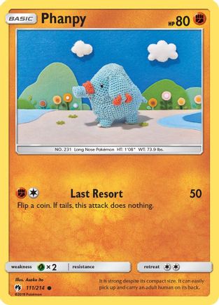 Phanpy (111) Reverse Holofoil - Lost Thunder