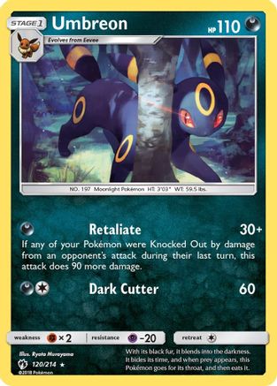 Umbreon (120) Reverse Holofoil - Lost Thunder