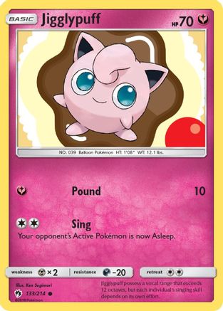 Jigglypuff (133) Reverse Holofoil - Lost Thunder