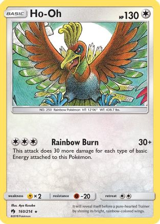 Ho-Oh (160) Reverse Holofoil - Lost Thunder