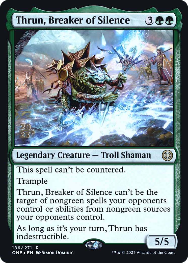 Thrun, Breaker of Silence (186) Foil - Phyrexia: All Will Be One Promos