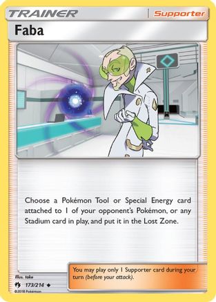 Faba (173) Reverse Holofoil - Lost Thunder