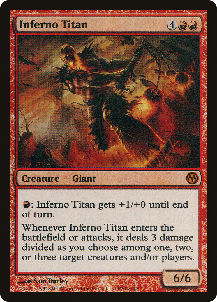 Inferno Titan (PS3 2012) Foil - Duels of the Planeswalkers 2012 Promos
