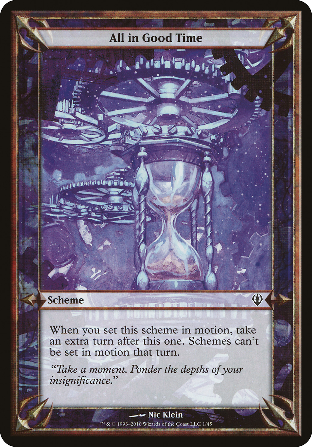 All in Good Time (01★) - Archenemy Schemes