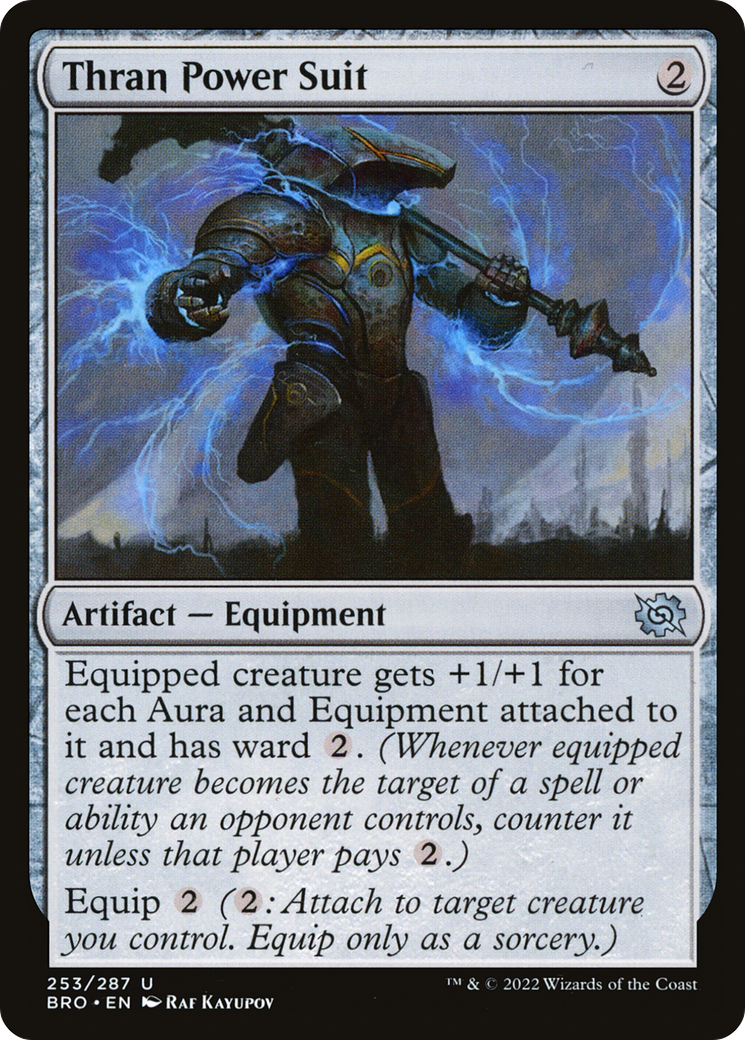 Thran Power Suit (253) Foil - The Brothers' War