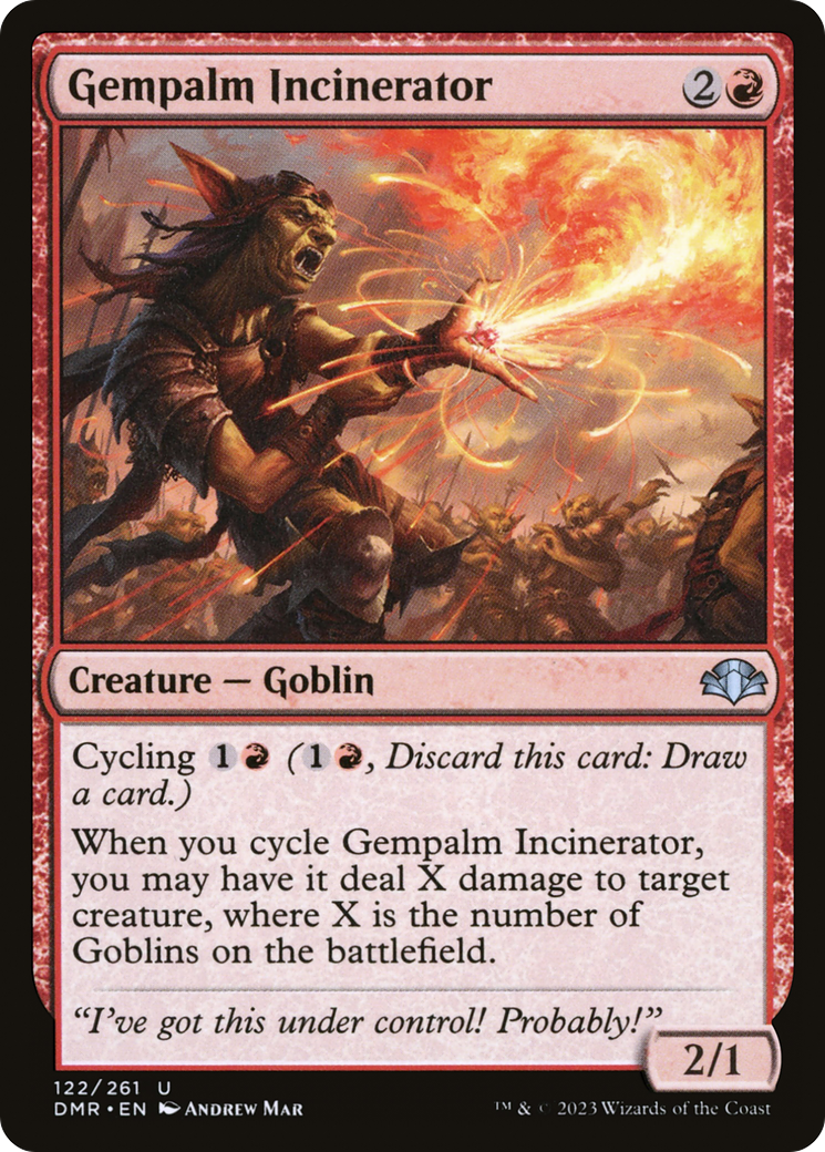 Gempalm Incinerator (122) Foil - Dominaria Remastered
