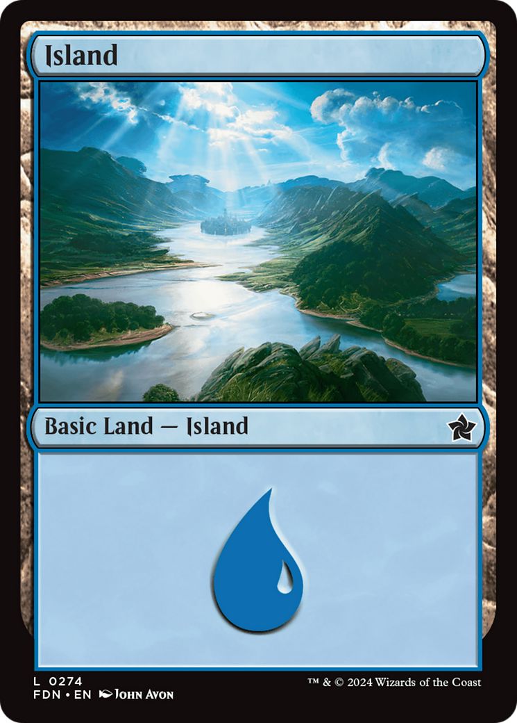 Island (274) Foil - Foundations