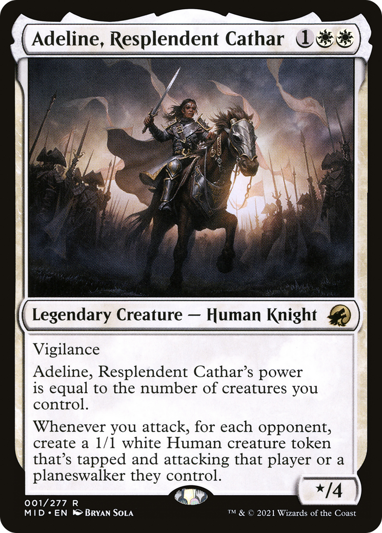 Adeline, Resplendent Cathar (001) Foil - Innistrad: Midnight Hunt