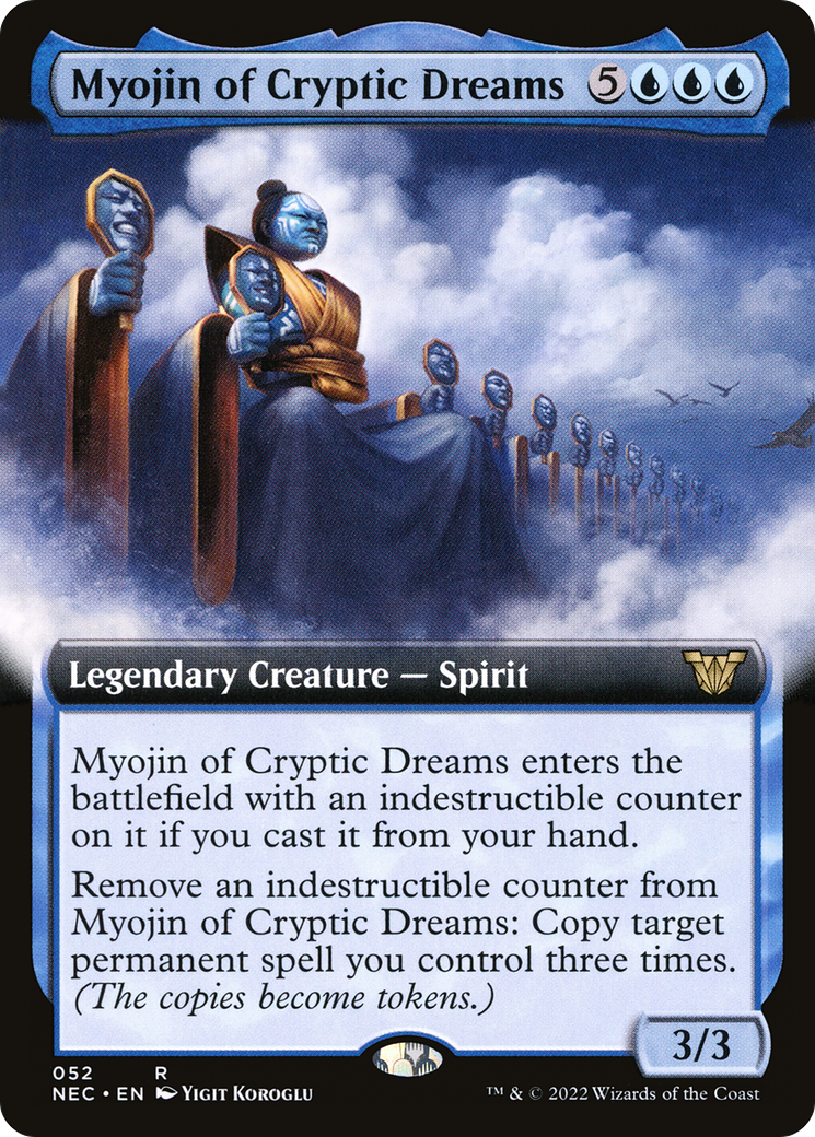 Myojin of Cryptic Dreams (Extended Art) (052) - Neon Dynasty Commander
