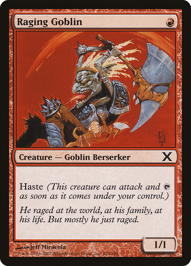 Raging Goblin (224) - Tenth Edition