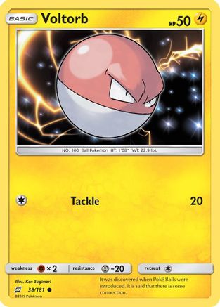 Voltorb (38) Reverse Holofoil - Team Up