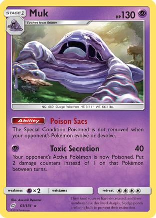 Muk (63) Reverse Holofoil - Team Up
