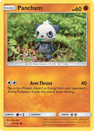 Pancham (81) Reverse Holofoil - Team Up