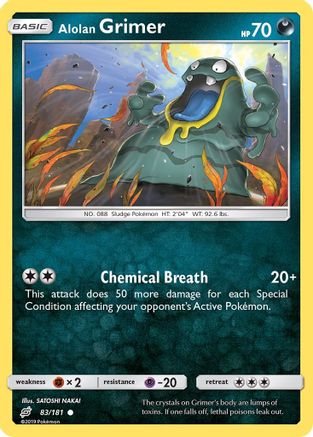 Alolan Grimer (83) Reverse Holofoil - SM  Team Up