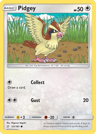 Pidgey (121) Reverse Holofoil - Team Up