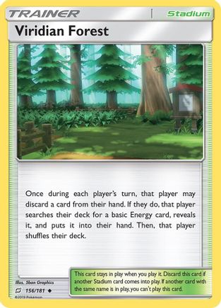 Viridian Forest (156) Reverse Holofoil - Team Up