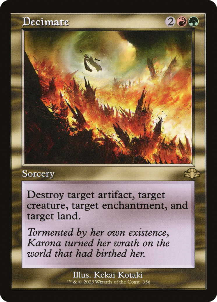 Decimate (Retro) (356) Foil - Dominaria Remastered