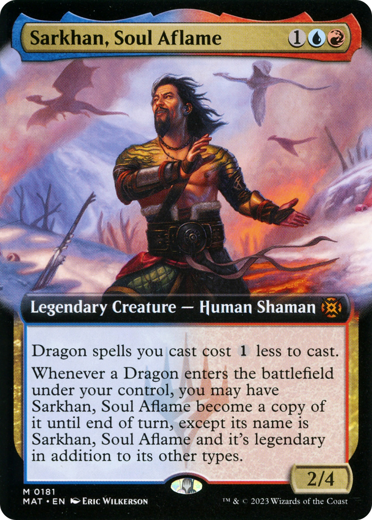 Sarkhan, Soul Aflame (Extended Art) (181) Foil - March of the Machine: The Aftermath