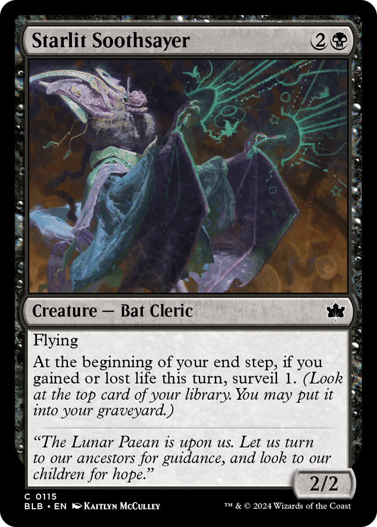Starlit Soothsayer (115) Foil - Bloomburrow
