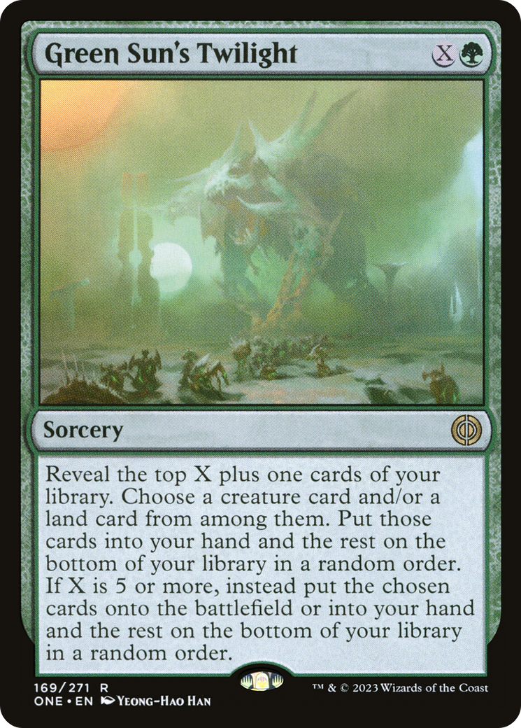 Green Sun's Twilight (169) Foil - Phyrexia: All Will Be One
