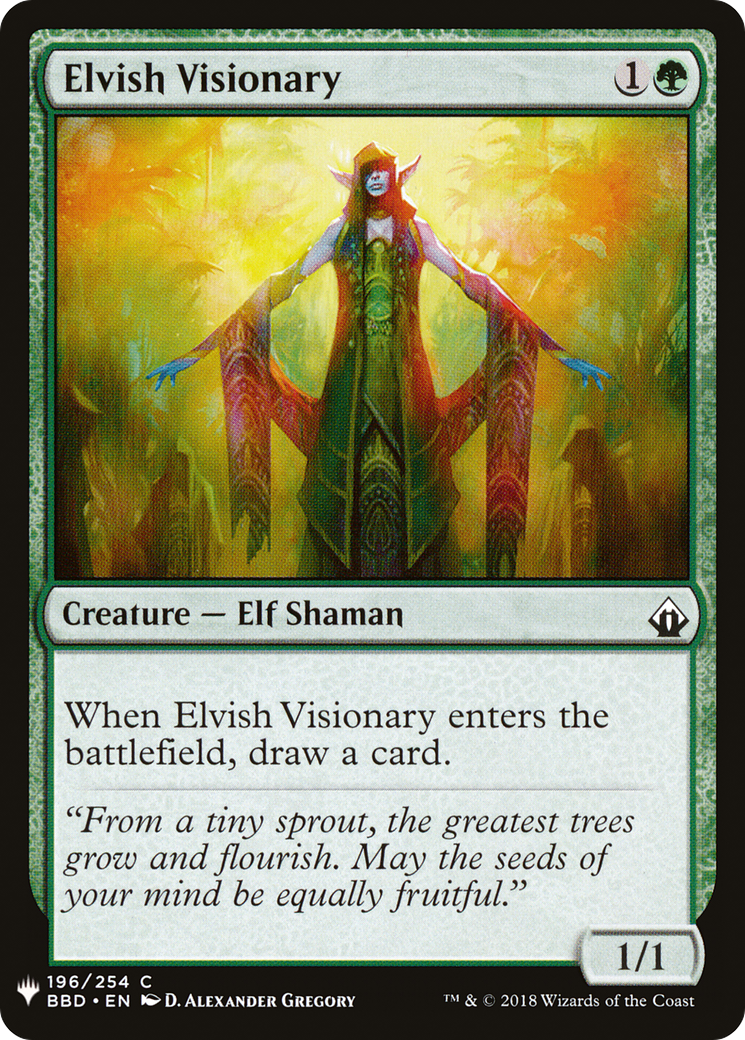 Elvish Visionary (BBD-196) - The List