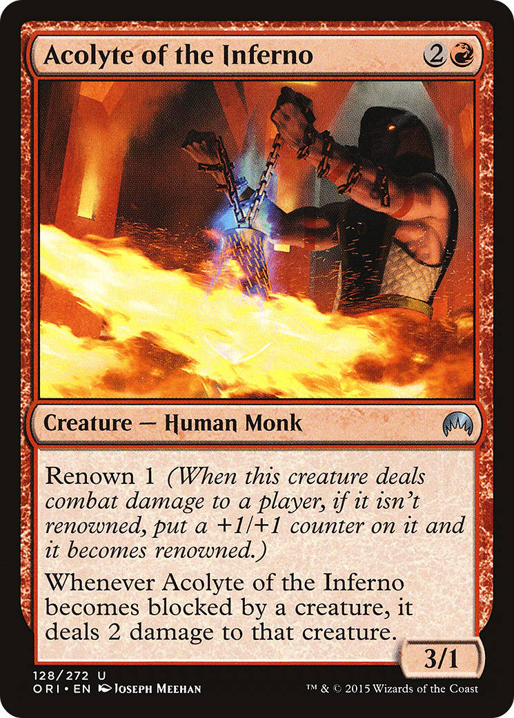 Acolyte of the Inferno (128) Foil - Magic Origins